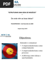 Estruturar a ideia de negócio