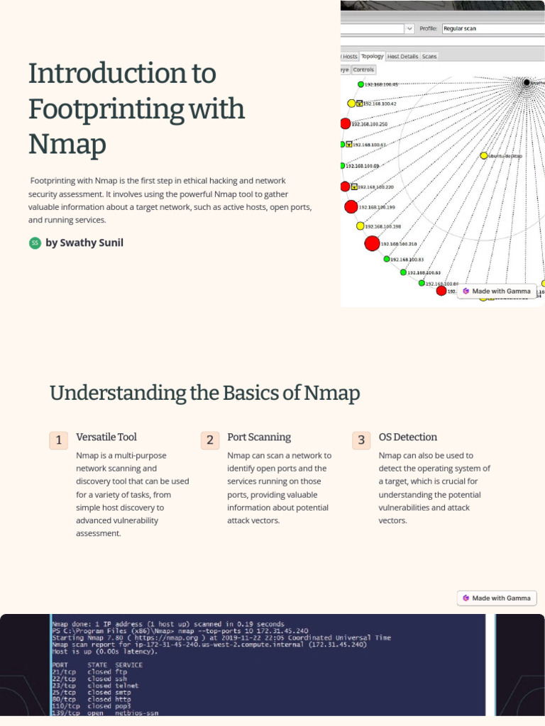 Introduction To Footprinting With Nmap | PDF | Vulnerability (Computing ...