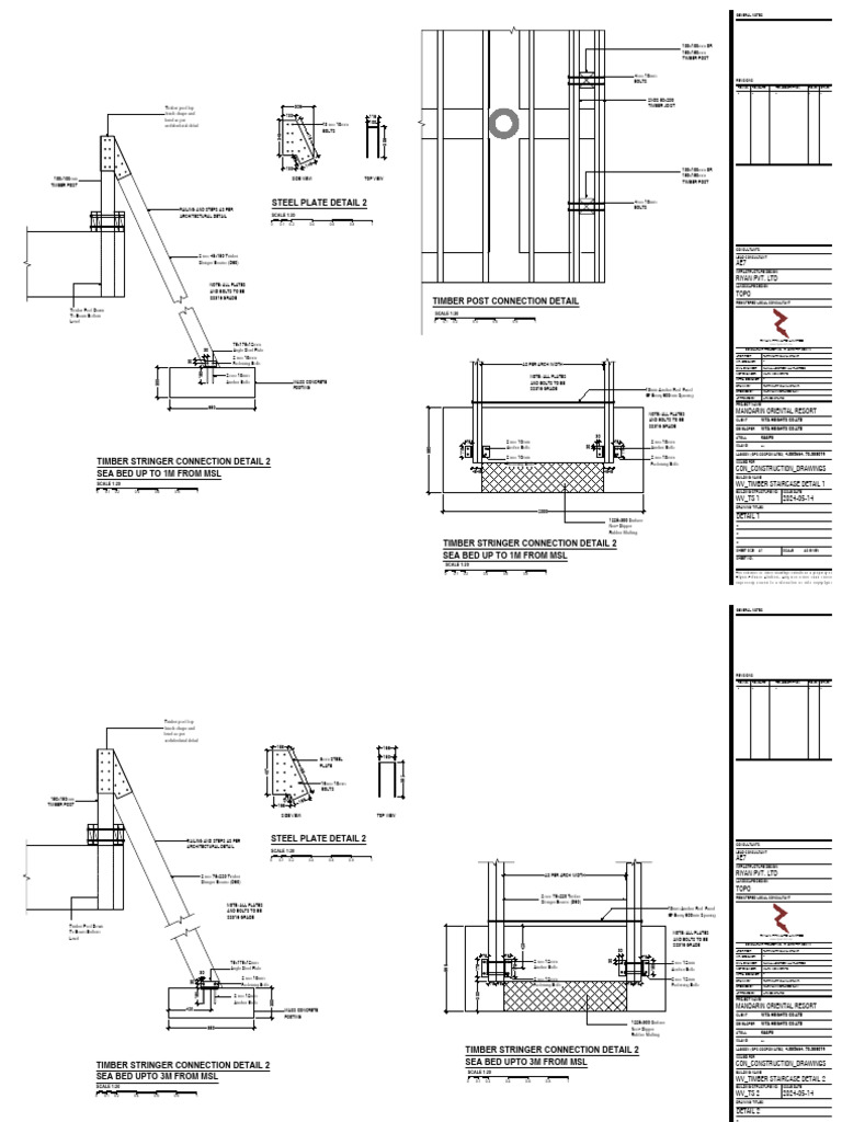 Timber Stringer Connection Details | PDF | Building Materials ...