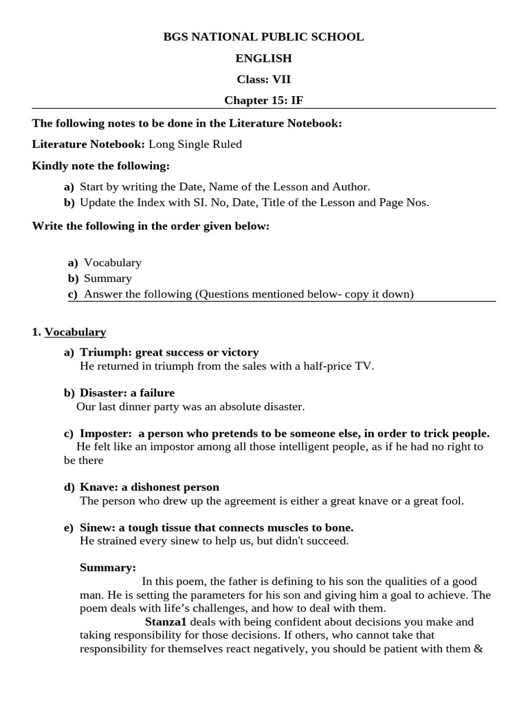 if-notes-class-7-pdf