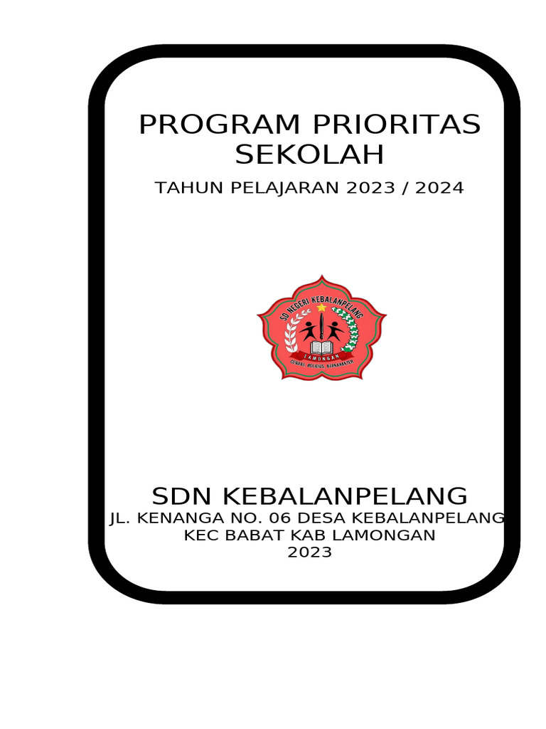 4.1 No. 3 PROGRAM PRIORITAS SEKOLAH | PDF