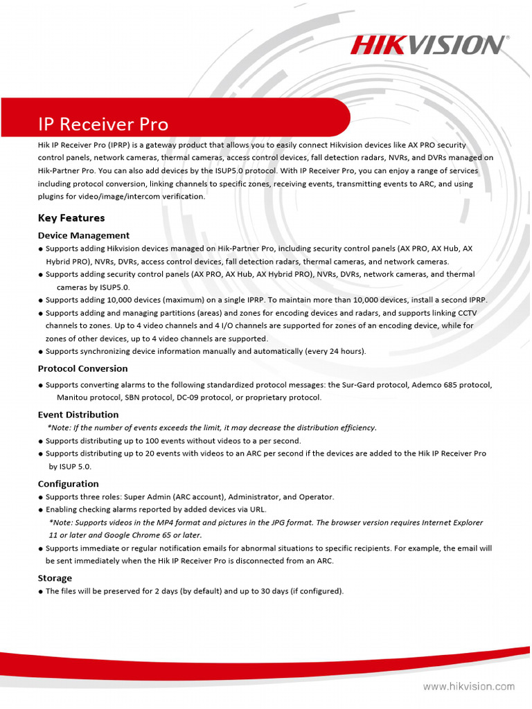 Hik IP Receiver Pro Overview and Features | PDF | Microsoft Windows ...