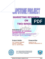 Marketing Research ON Two-Wheeler: Submitted To