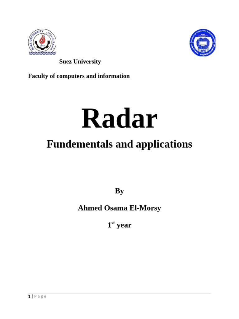 Radar Pdf Radar Radio