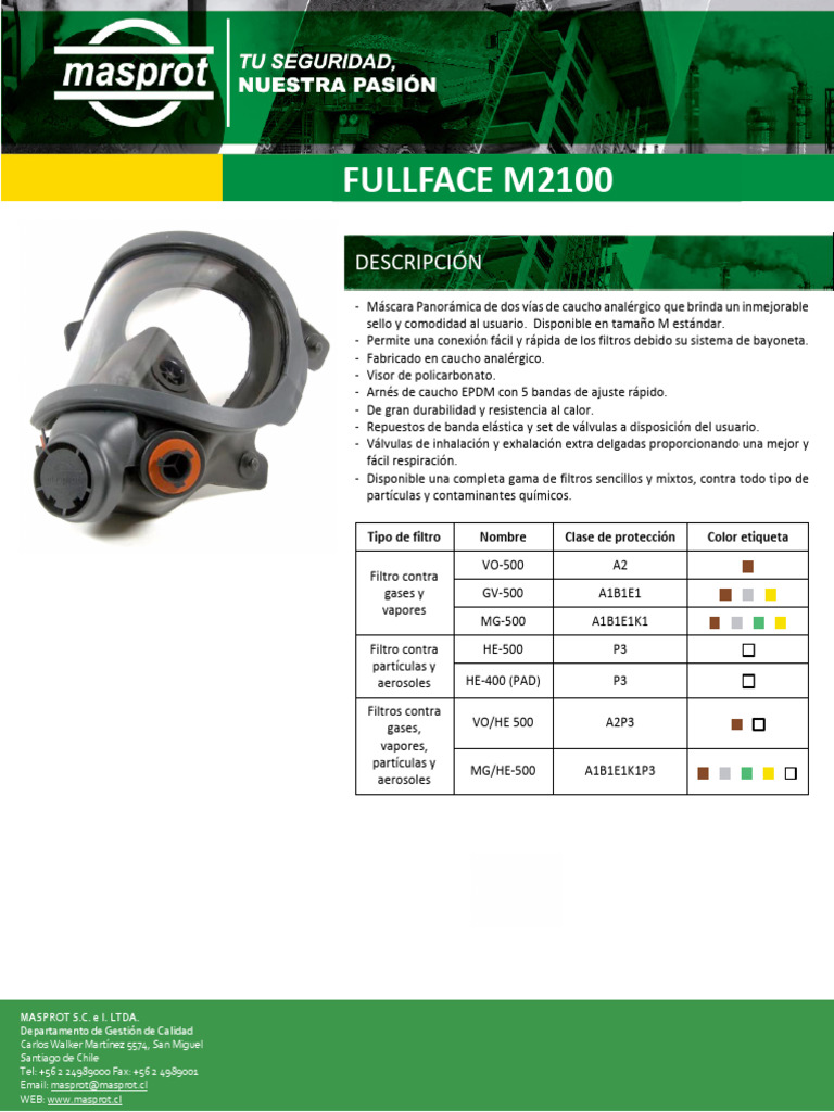 F.tecnica Fullface m2100 | PDF