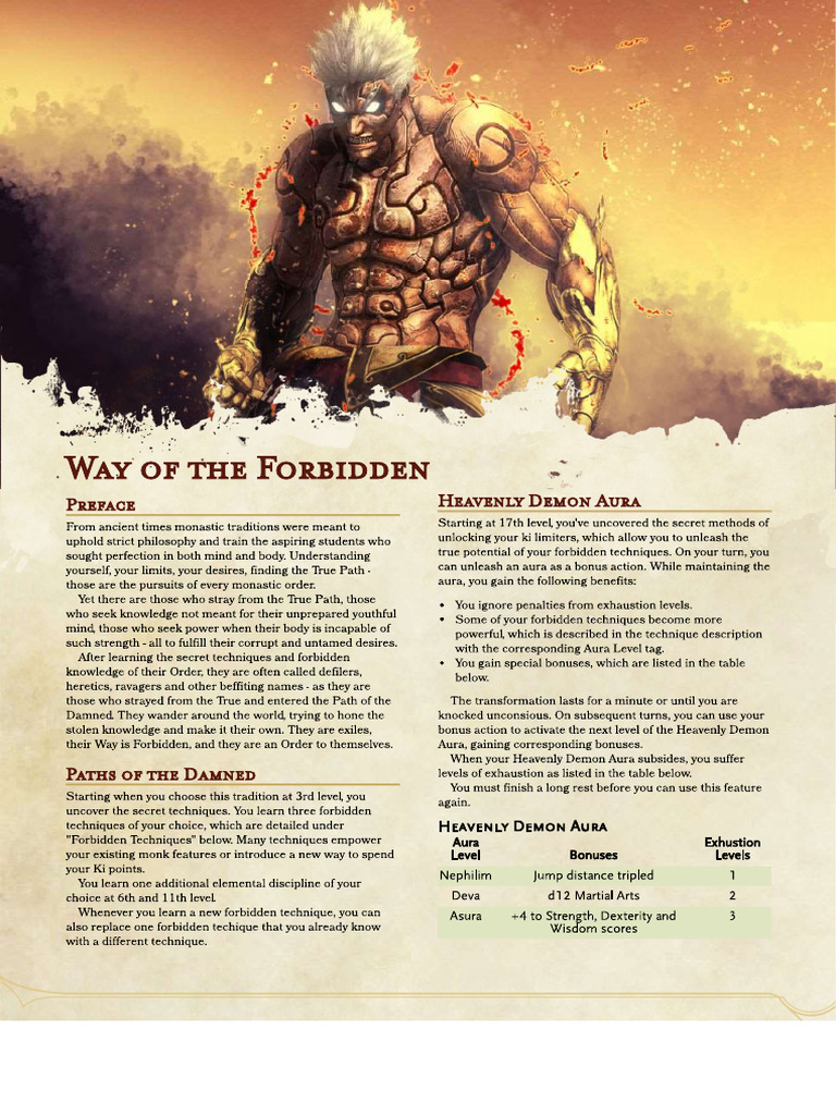 Way of The Forbidden | PDF