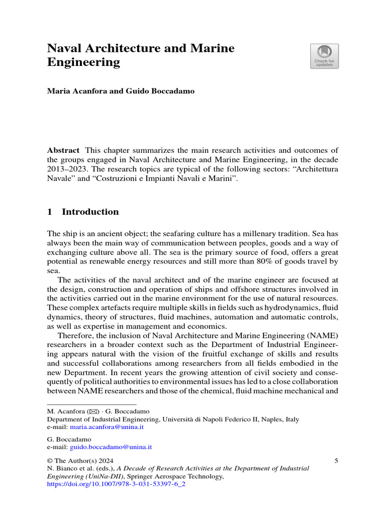 Naval Architecture and Marine Engineering | PDF | Ships | Noise