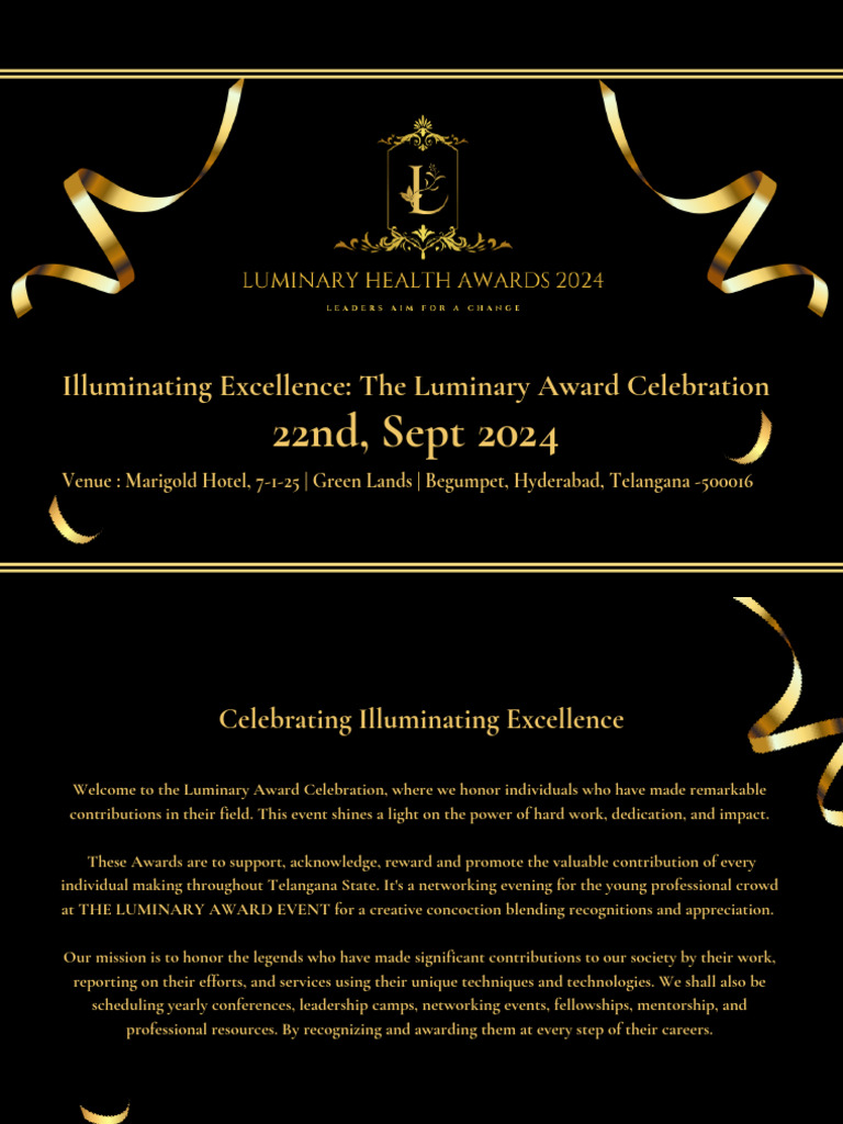 Luminary Health Awards 2024 | PDF