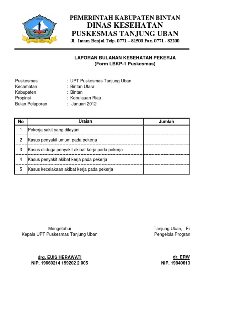 Contoh Laporan K3 - Riset