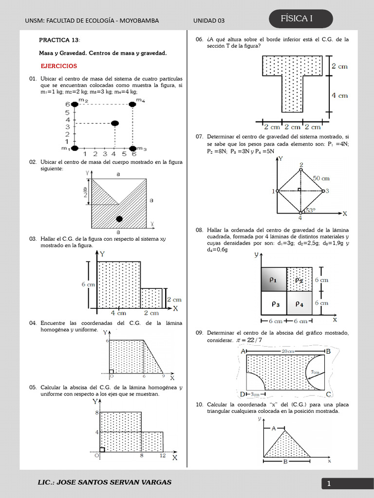 13 Semana Practica 13 Fisica I | PDF | Sistema de coordenadas ...
