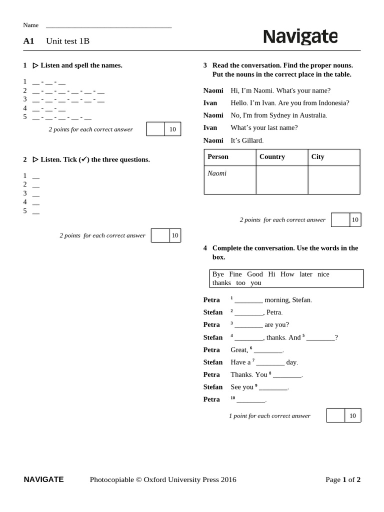 Unit Test 1B | PDF | Linguistic Morphology | Languages