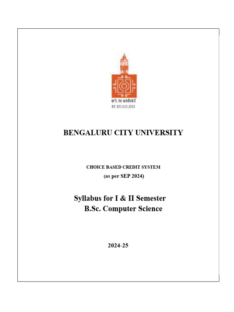 B.Sc. Computer Science Syllabus 2024-25 | PDF | Artificial Intelligence ...