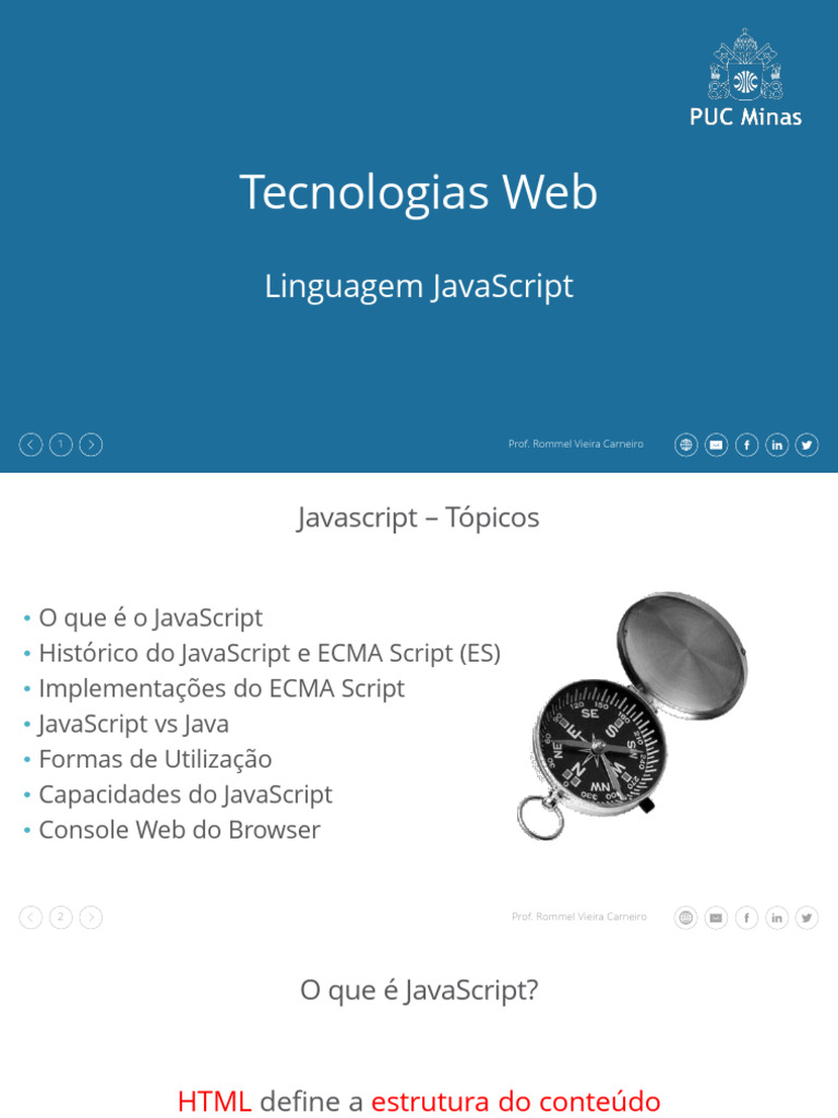 WEB - 05 - Linguagem Javascript - Introdução | PDF | Script Java | Rede ...