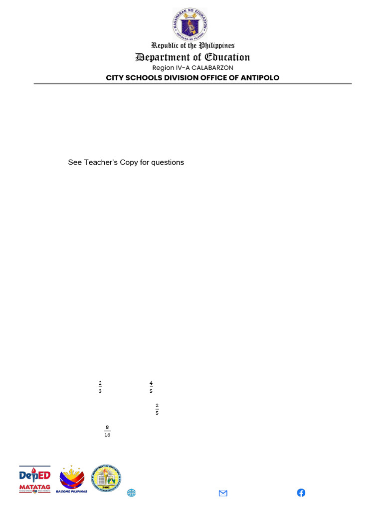 Final Learnerscopy Grade 4 Numeracy Test Pdf Elementary Geometry