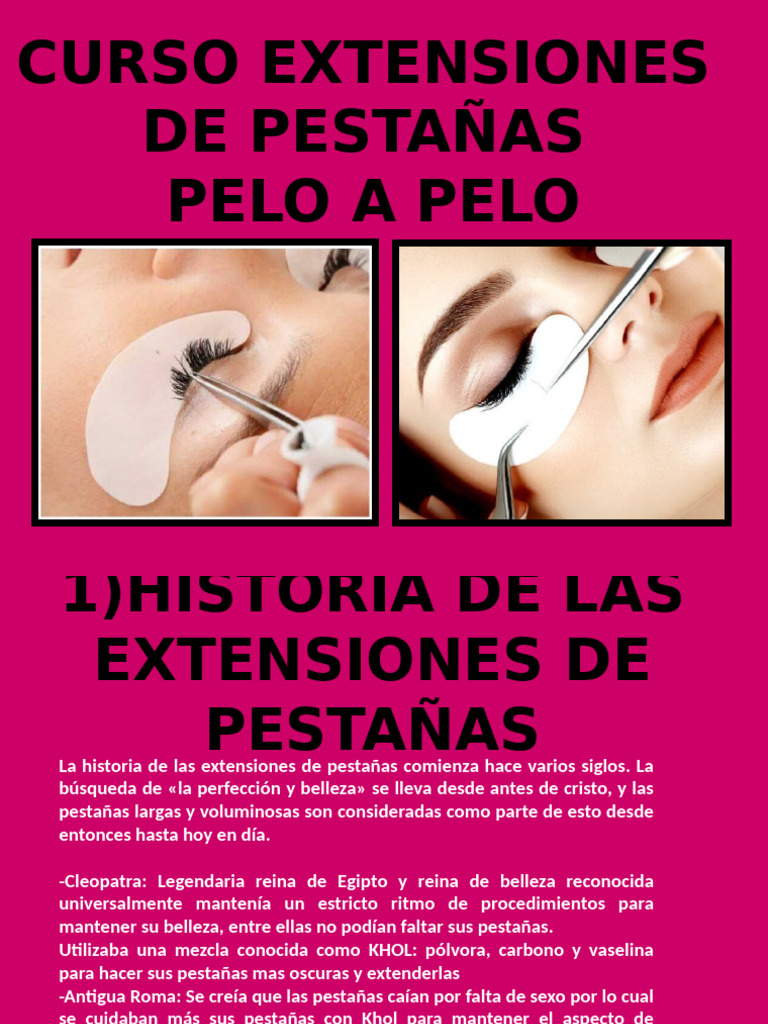 Extensiones de Pestaña Curso | PDF | Pelo