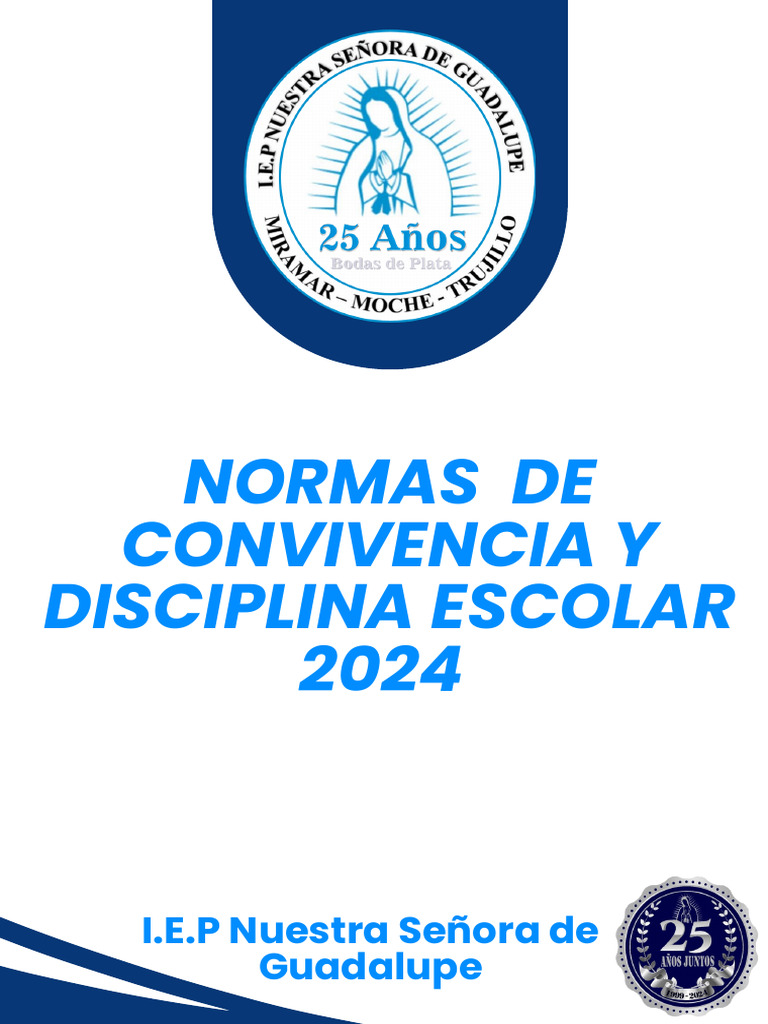 Normas de Convivencia Escolar 2024 | PDF | Escuelas | Salón de clases