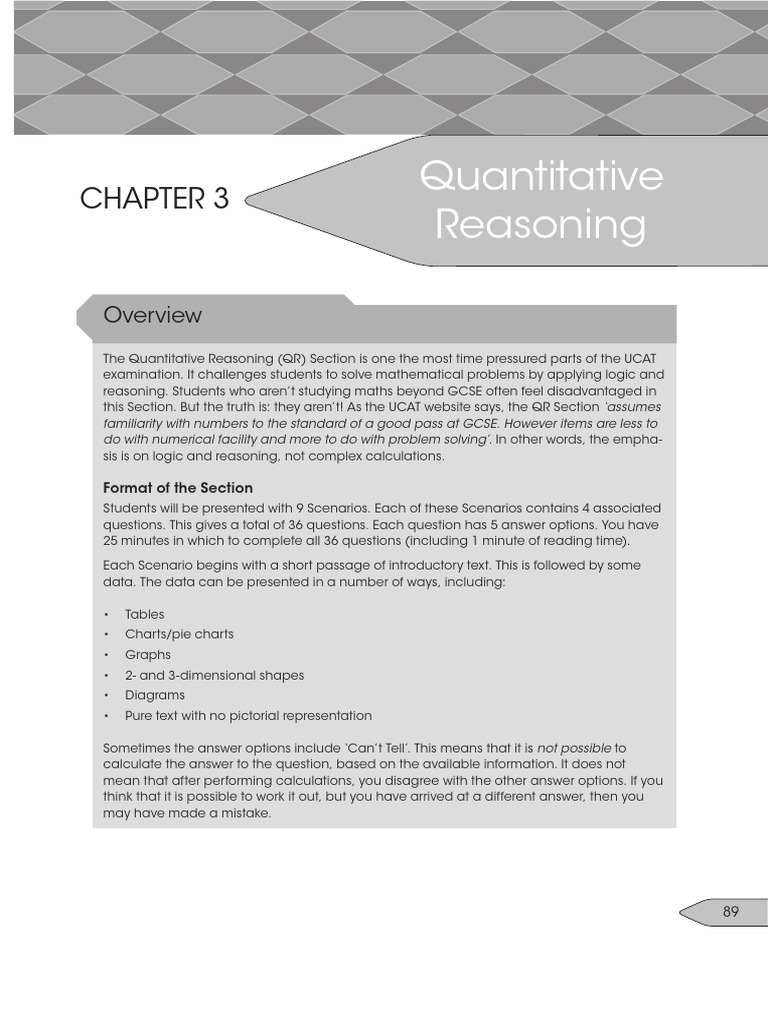 Mastering the ucat third edition chapter 3 quantitative