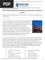 API 571 Damage Mechanisms | PDF | Fracture | Steel