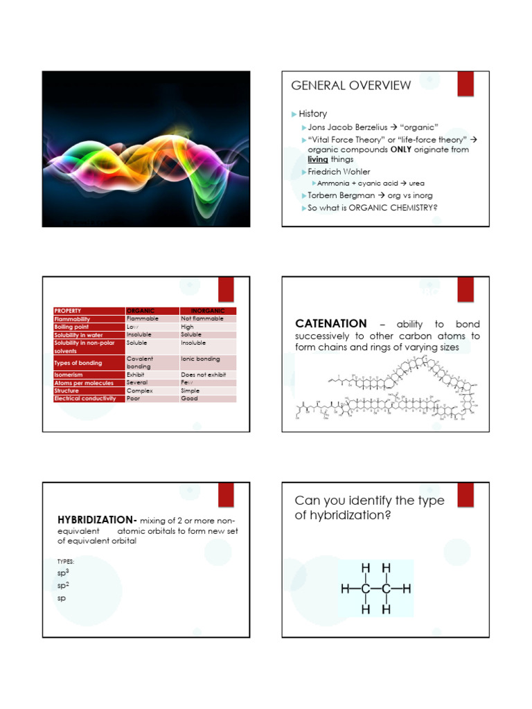 Organic Chemistry Overview and Concepts | PDF | Alkene | Ester