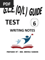 Note Writing Tips and Examples | PDF