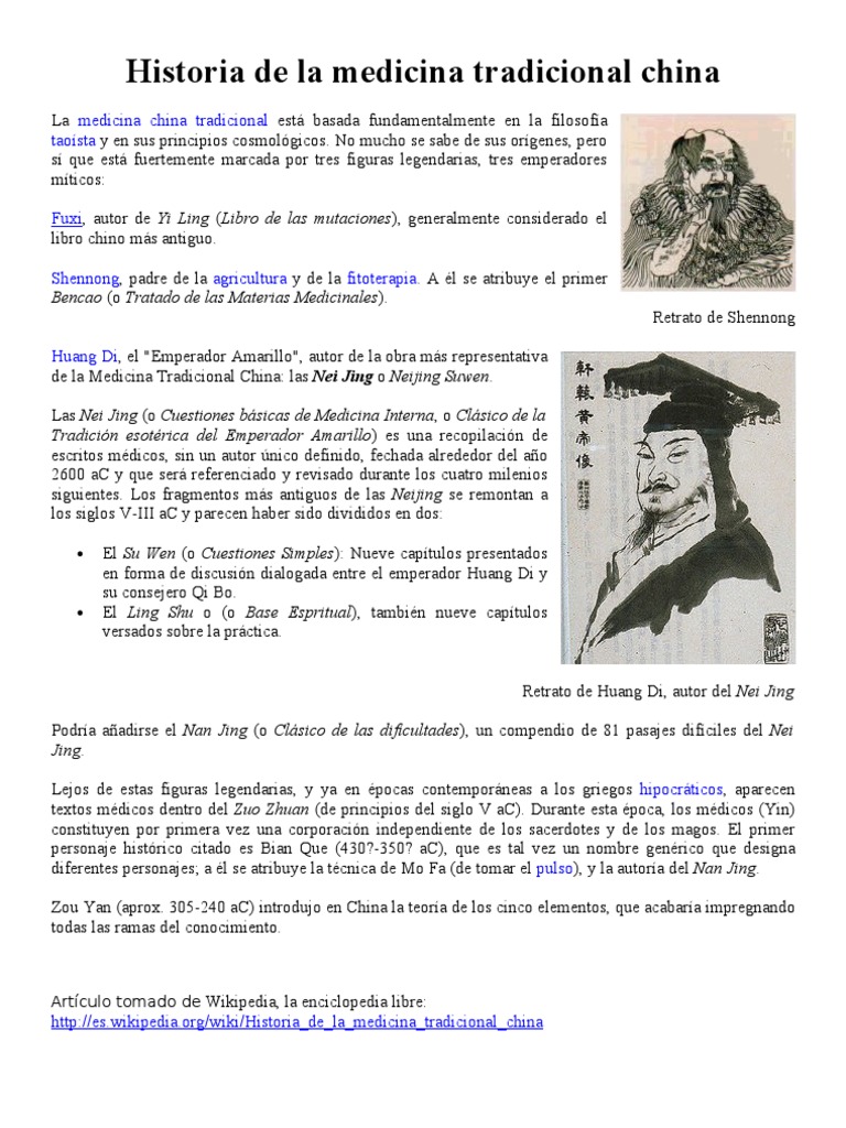 Historia De La Medicina Tradicional China Wikipedia Medicina Tradicional China China