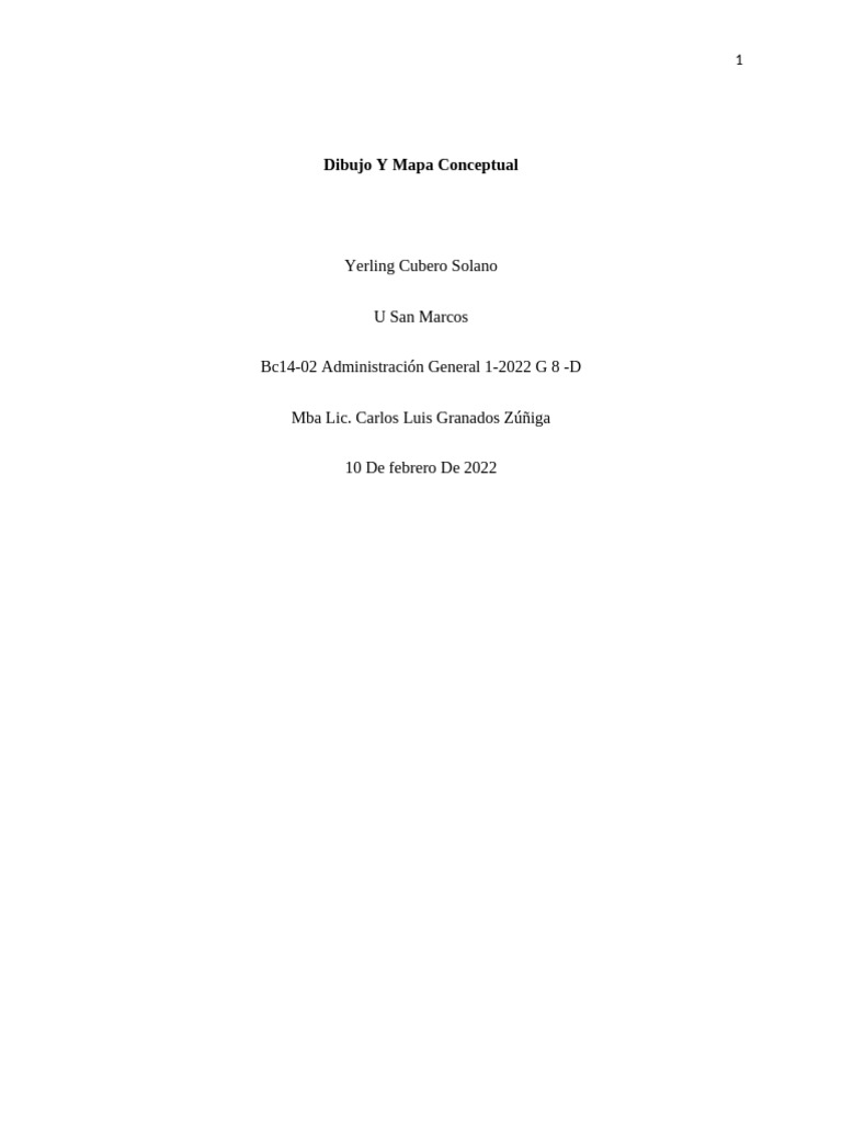 Mapa Conceptual Administración General Pdf Planificación