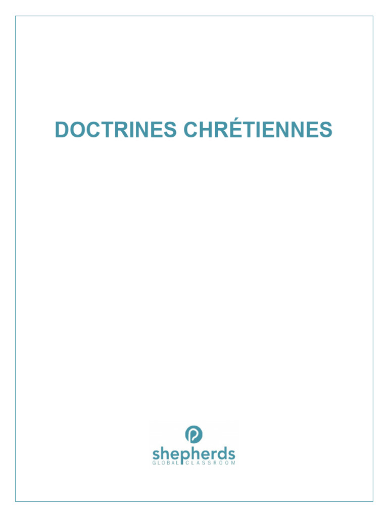 Comprendre la Doctrine Chrétienne | PDF | Dieu | Noûs
