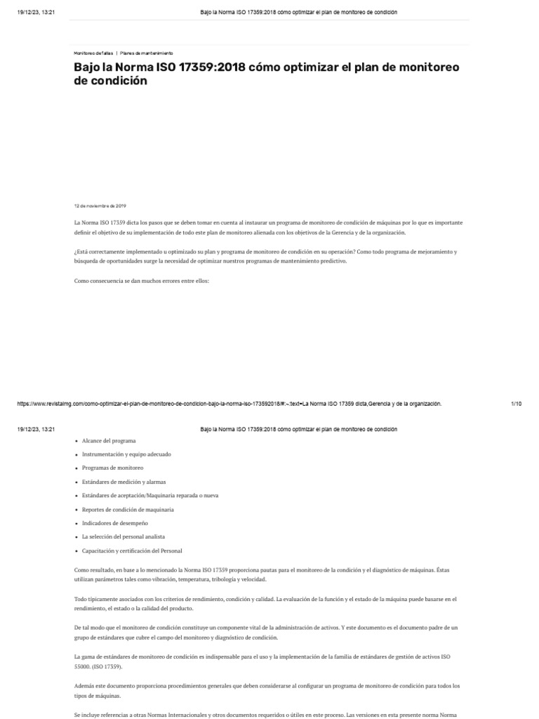 Bajo la Norma ISO 17359_2018 cómo optimizar el plan de monitoreo de ...