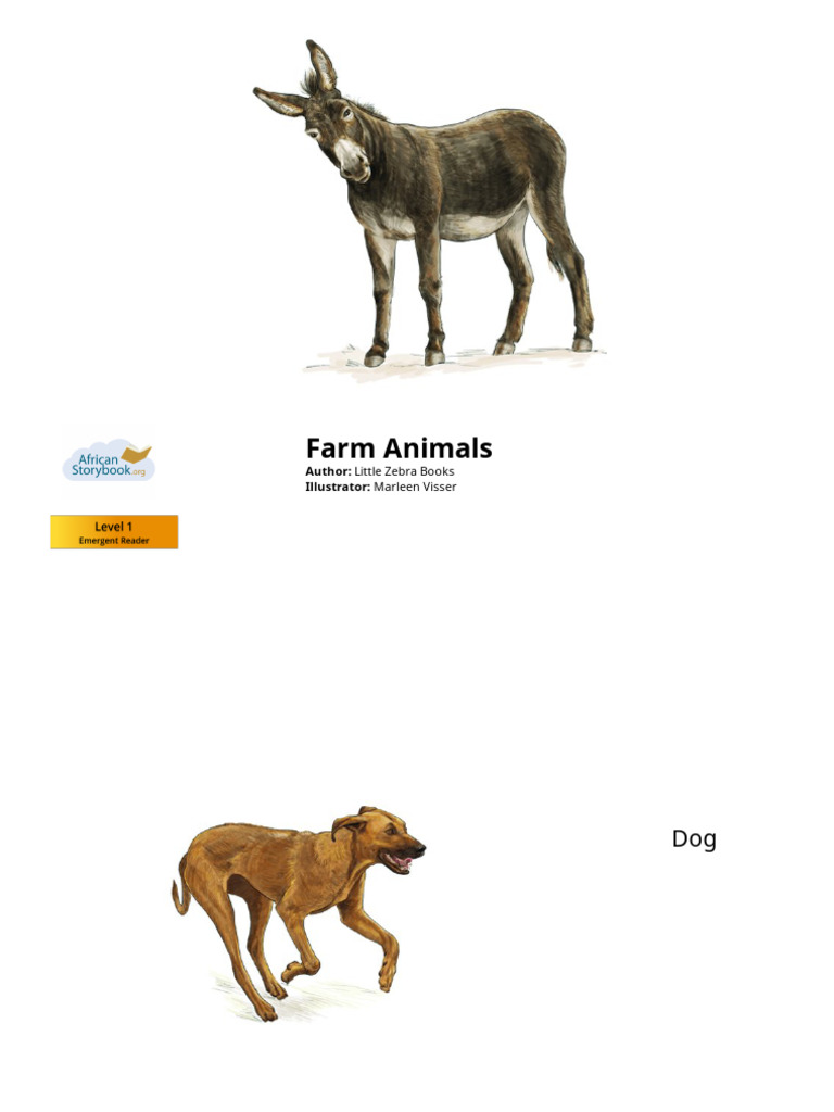 Farm Animals for Young Readers | PDF | Creative Commons License