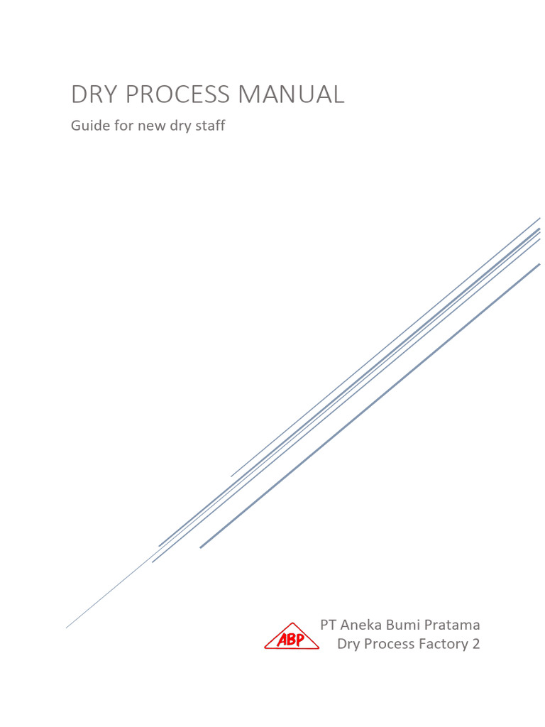 Manual Book of Dry Process | PDF | Natural Rubber | Clothes Dryer