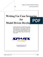 Writing Structured Use Case Scenarios Mdd