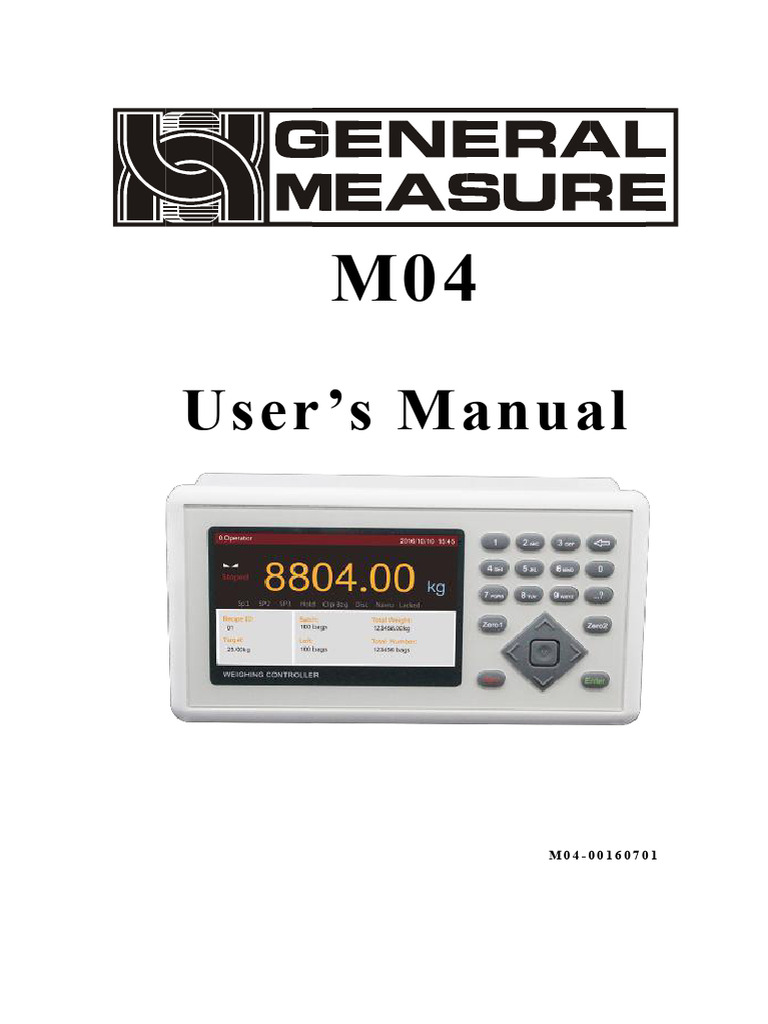 M04 User Manual | PDF | Parameter (Computer Programming) | Power Supply