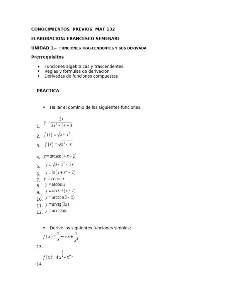 Guía Completa de Cálculo: Derivadas e Integrales | PDF | Integral ...