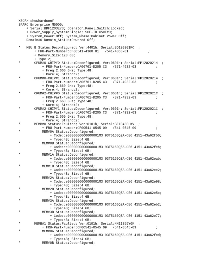 Showhardconf Kondordrcapp | PDF | X86 Architecture | Computer Architecture