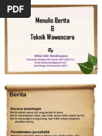 Download Teknik Membuat Berita Dan Wawancara by Afdal Ade Hendrayana SN75917720 doc pdf