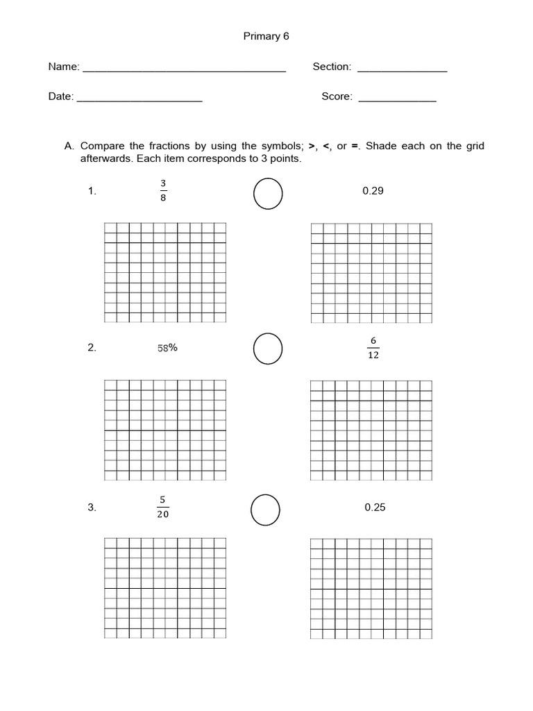 Primary 6 - Worksheet | PDF