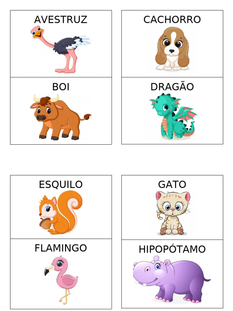 Alfabeto de Animais de A a Z | PDF