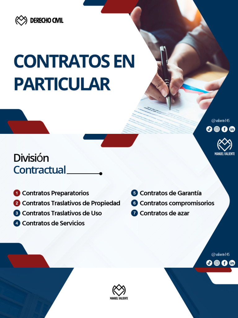 Contratos en Particular | PDF | Ley común | Derecho civil (sistema legal)