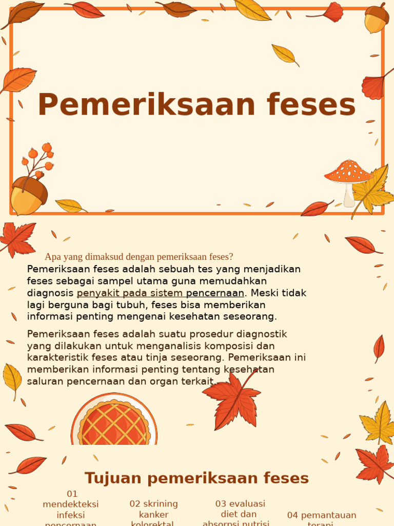 Prosedur dan Tujuan Pemeriksaan Feses | PDF | Pengembangan Diri ...