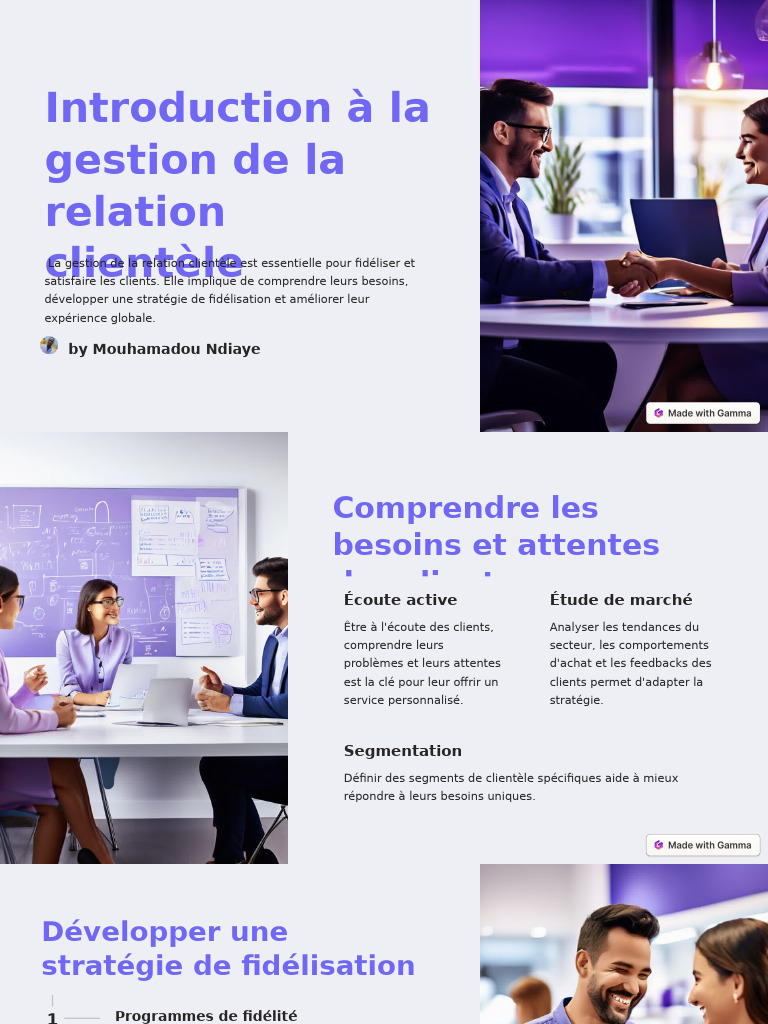 Gestion de la relation clientèle efficace | PDF | Gestion de la ...