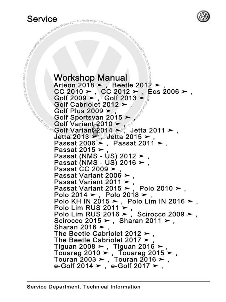 2006 VW BEETLE MANUAL PDF visual data 6