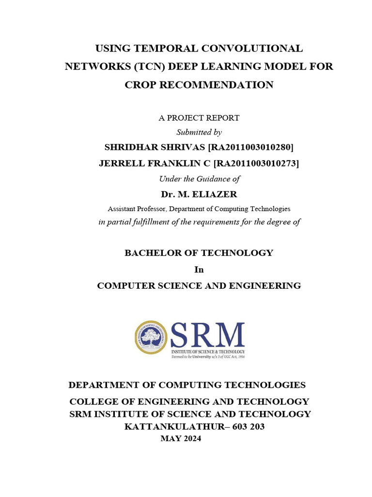Major Project 273 280 Final | PDF | Agriculture | Deep Learning
