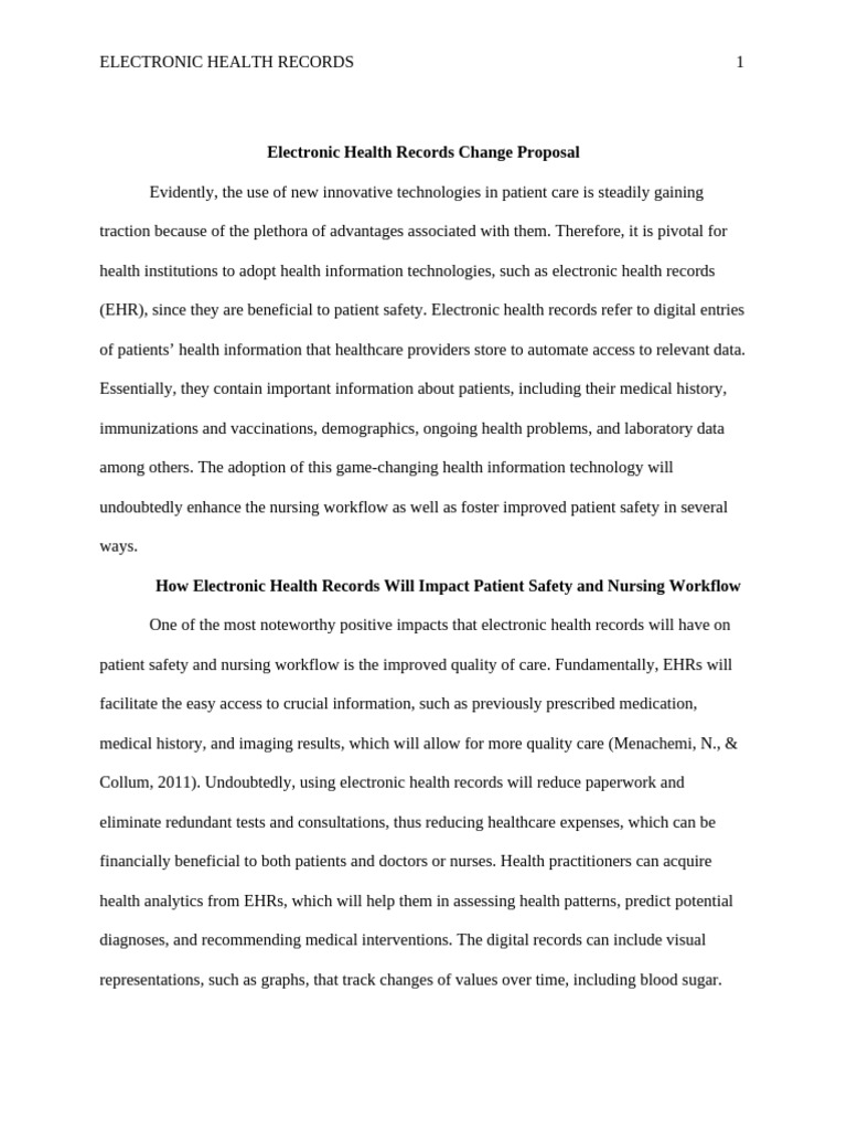 Enhancing Patient Safety with EHRs | PDF | Electronic Health Record ...