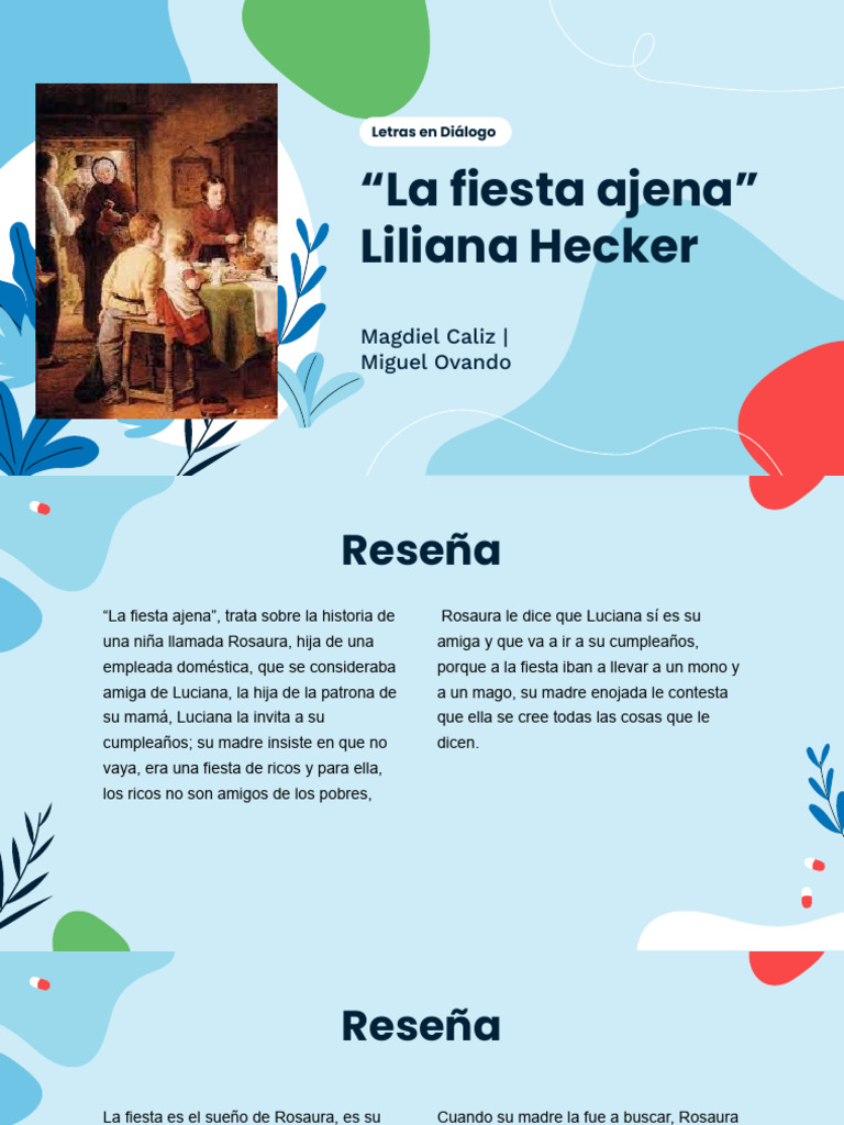 La Fiesta Ajena - Lilian Heker | PDF