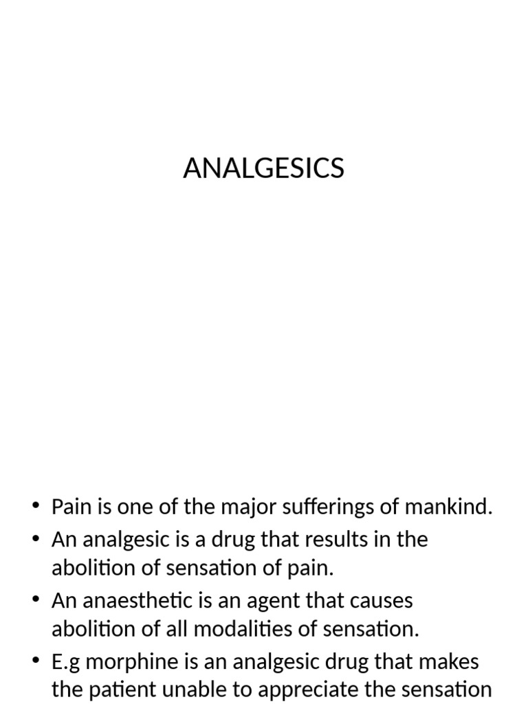 ANALGESICS | PDF | Nonsteroidal Anti Inflammatory Drug | Aspirin