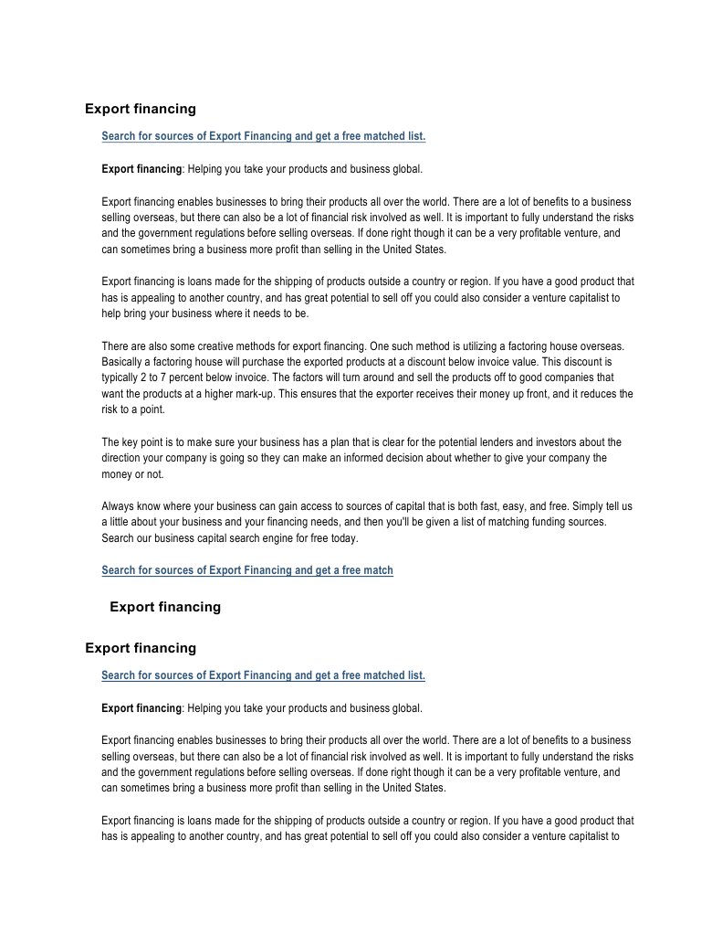 Export Financing | PDF | Project Finance | Credit (Finance)