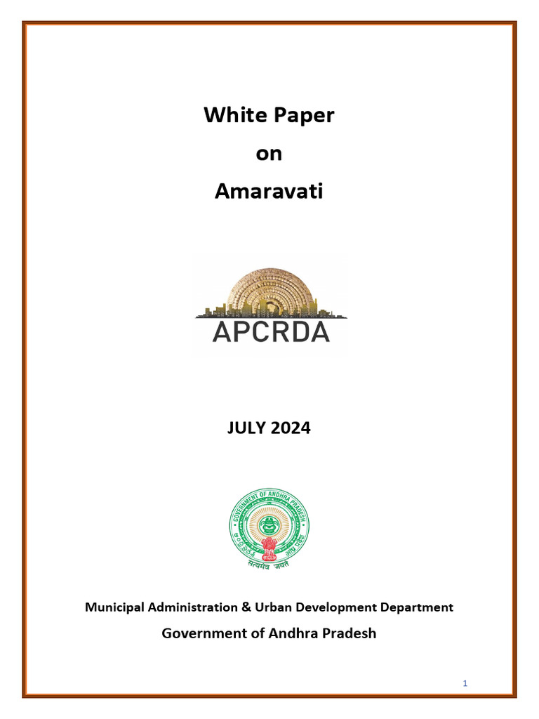 Amaravati: Andhra Pradesh's New Capital Plan | PDF