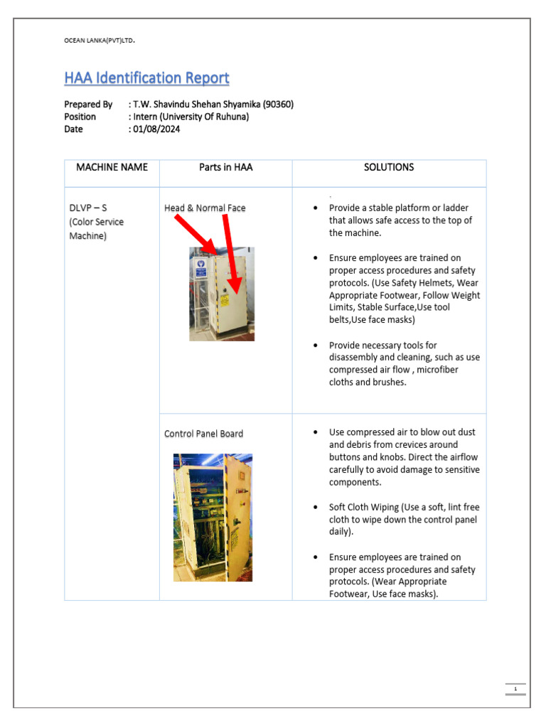 HAA Machine Cleaning Protocols | PDF | Personal Protective Equipment | Wear