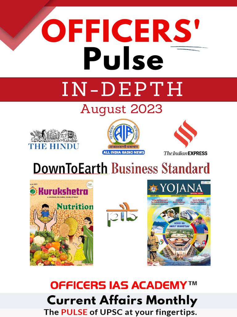August 2023 Current Affairs Insights | PDF | Innovation | Startup Company