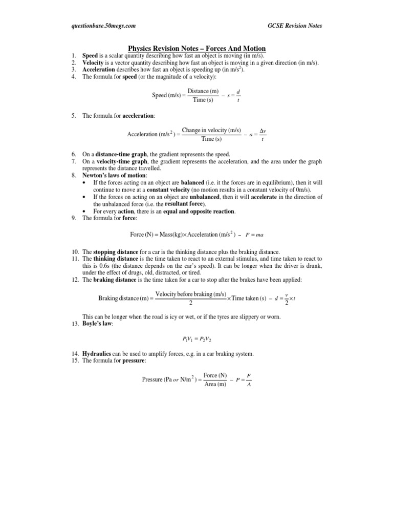 Physics Forces | PDF